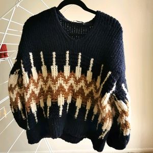 Zara Blue Big Sweater
